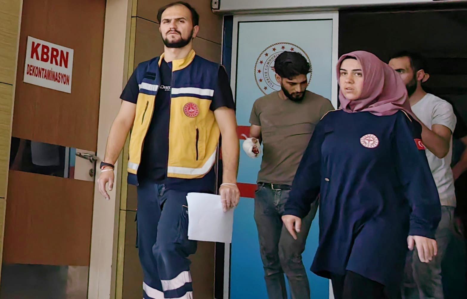 İnegöl'de elini spiral makinesiyle kesti
