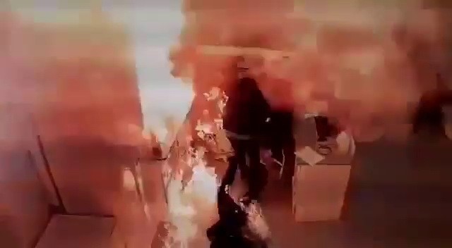 Hastane yangınında